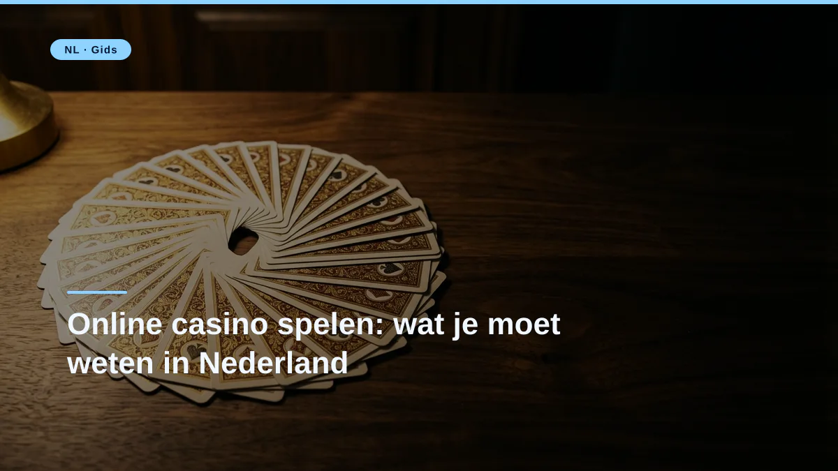 Online casino spelen: wat je moet weten in Nederland
