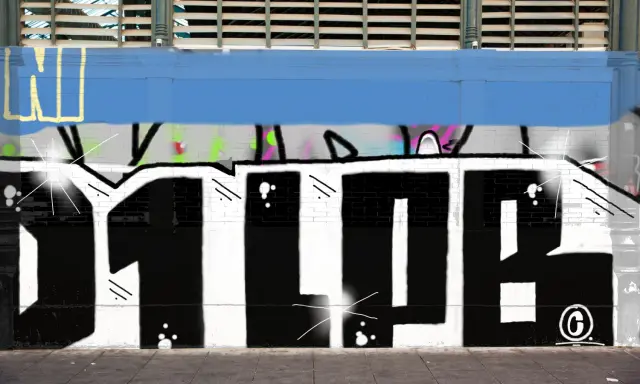 Graffiti artwork by LPBER