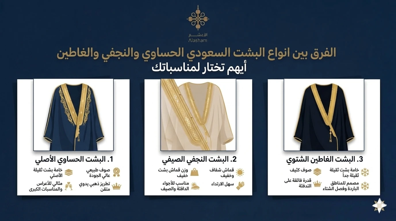انواع البشت السعودي