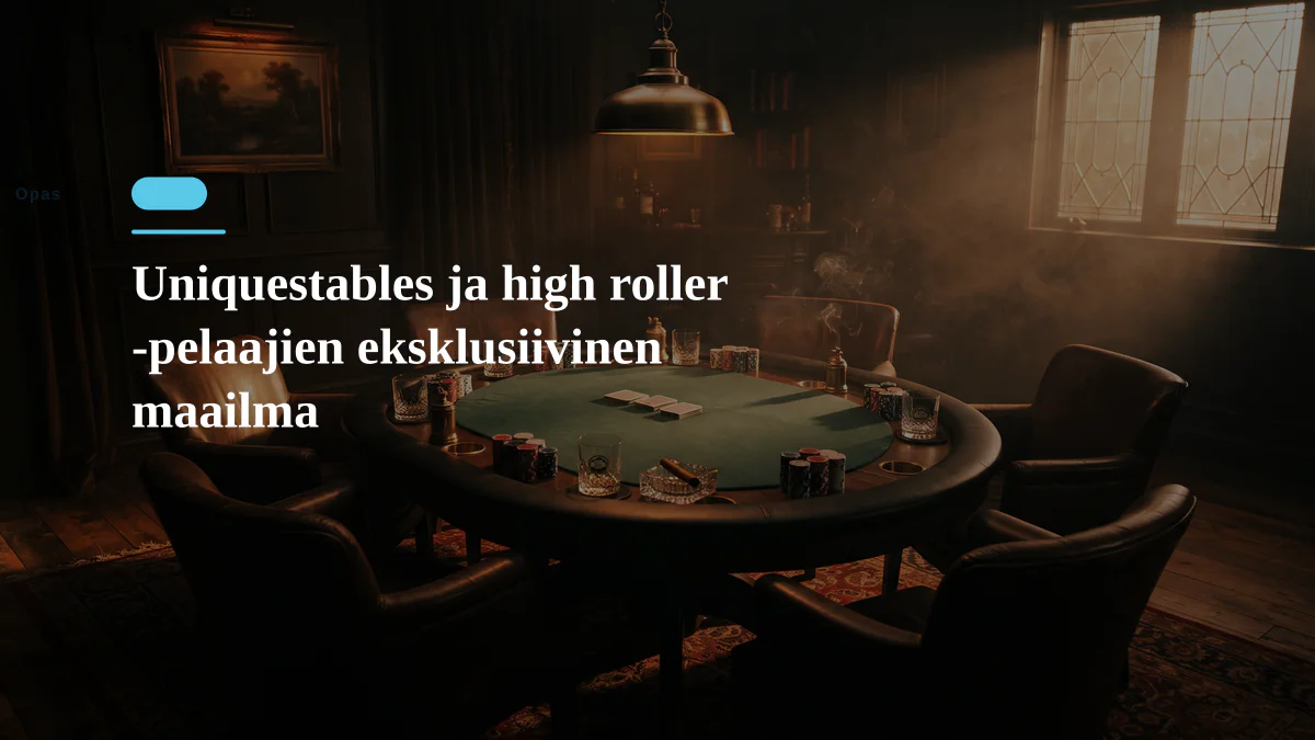 Uniquestables ja high roller -pelaajien eksklusiivinen maailma