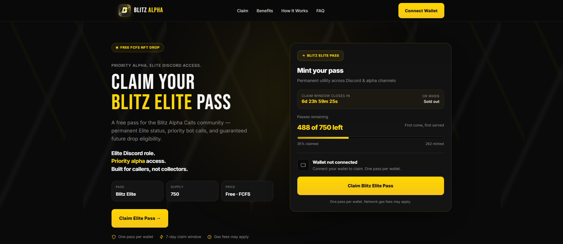 Screenshot of claim-blitz.com