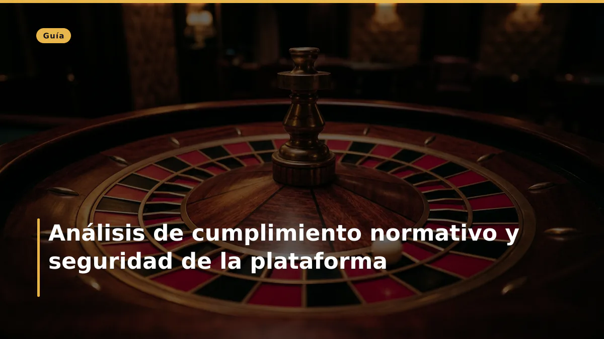 Análisis de cumplimiento normativo y seguridad de la plataforma