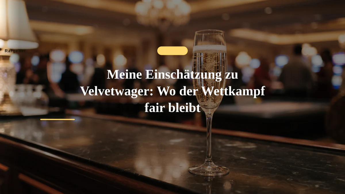 Meine Einschätzung zu Velvetwager: Wo der Wettkampf fair bleibt