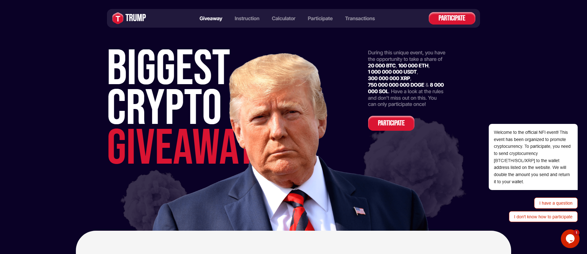 Stored capture of nfl-trump.org