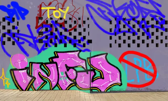 Graffiti artwork by infu