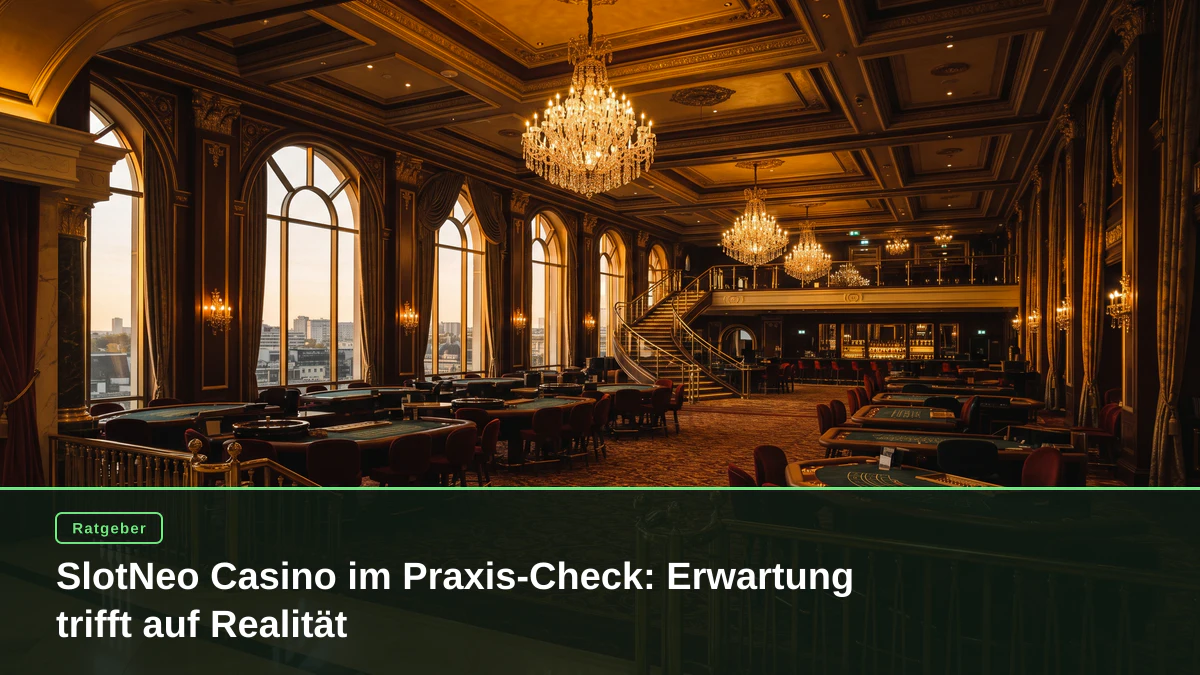 SlotNeo Casino im Praxis-Check: Erwartung trifft auf Realität
