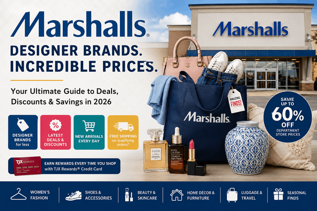 Marshalls Deals and Discounts | Latest Offers, Savings Tips and Shopping