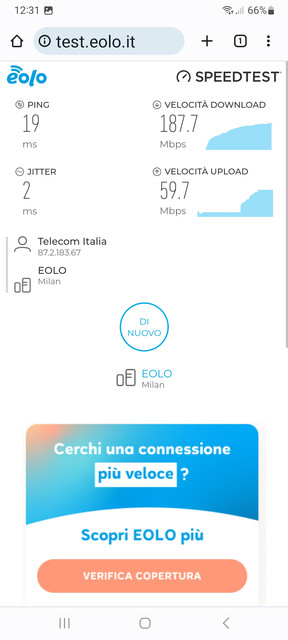 Speedtest-cucina