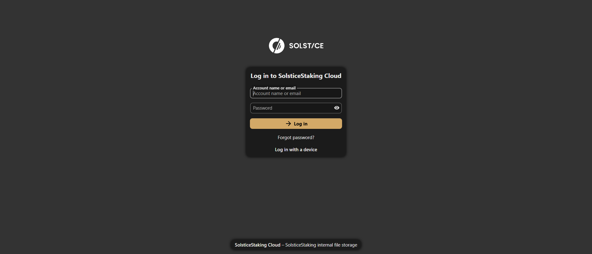 Screenshot of cloud.solsticestaking.net