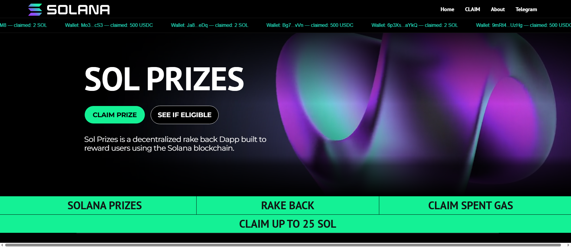Screenshot of solrewardero.pages.dev