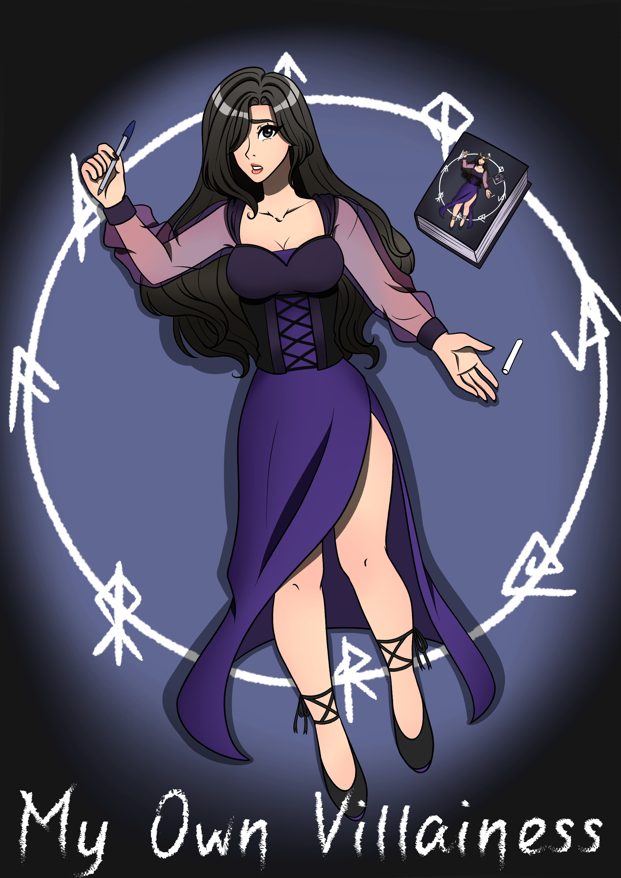 Amy in a summoning circle
