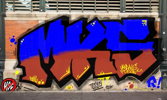 Graffiti artwork by vandald