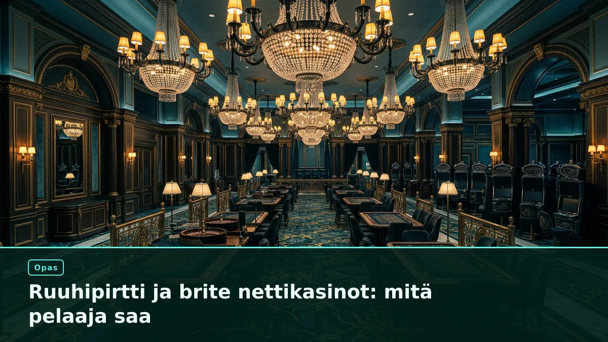 Ruuhipirtti ja brite nettikasinot: mitä pelaaja saa
