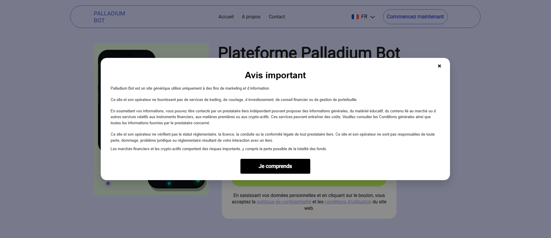 Stored capture of palladiumbot-fr.live