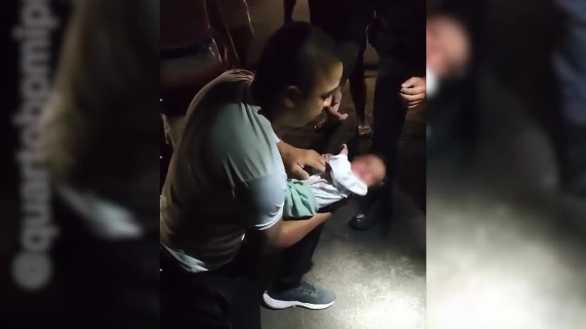 VÍDEO: PMs salvam bebê de 13 dias que engasgou com leite e desmaiou em Bauru