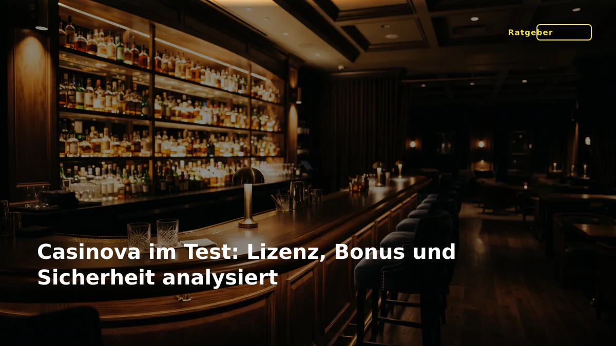 Casinova im Test: Lizenz, Bonus und Sicherheit analysiert