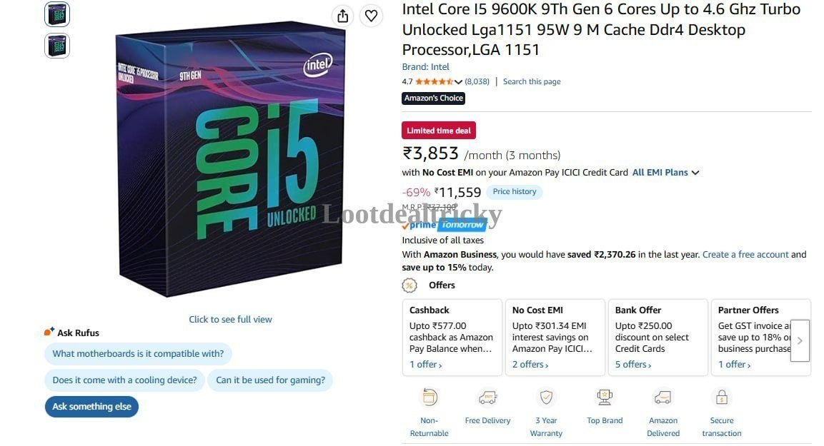 Intel Core I5 | Best Price Drop Today