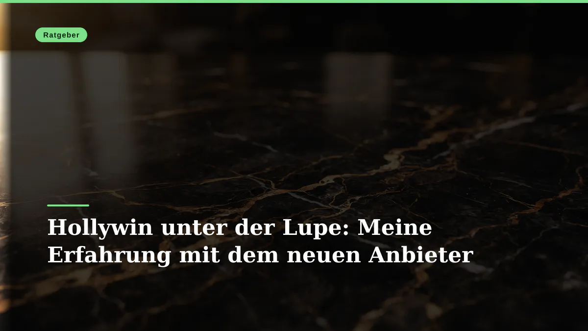 Hollywin unter der Lupe: Meine Erfahrung mit dem neuen Anbieter
