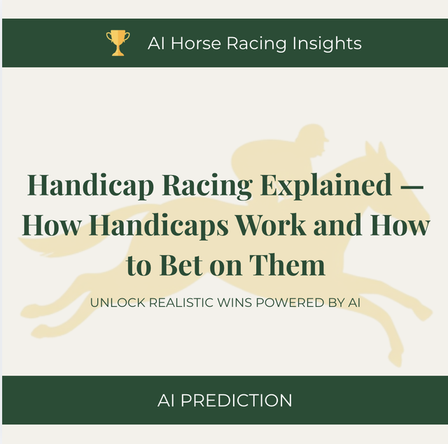 Handicap Racing Explained — How Handicaps Work and How to Bet on Them