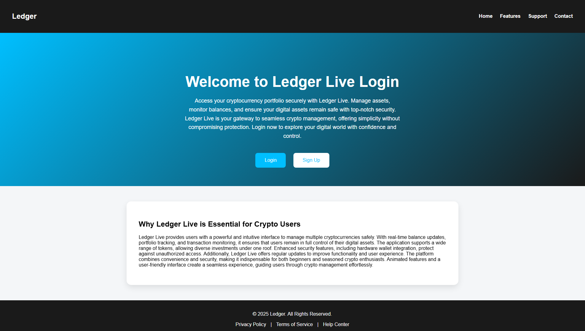 Stored capture of wel-ledger-live.pages.dev