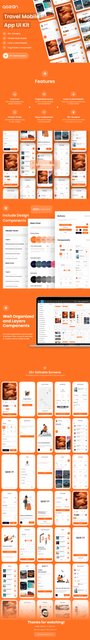 Gozan - Travel Mobile App UI Kit