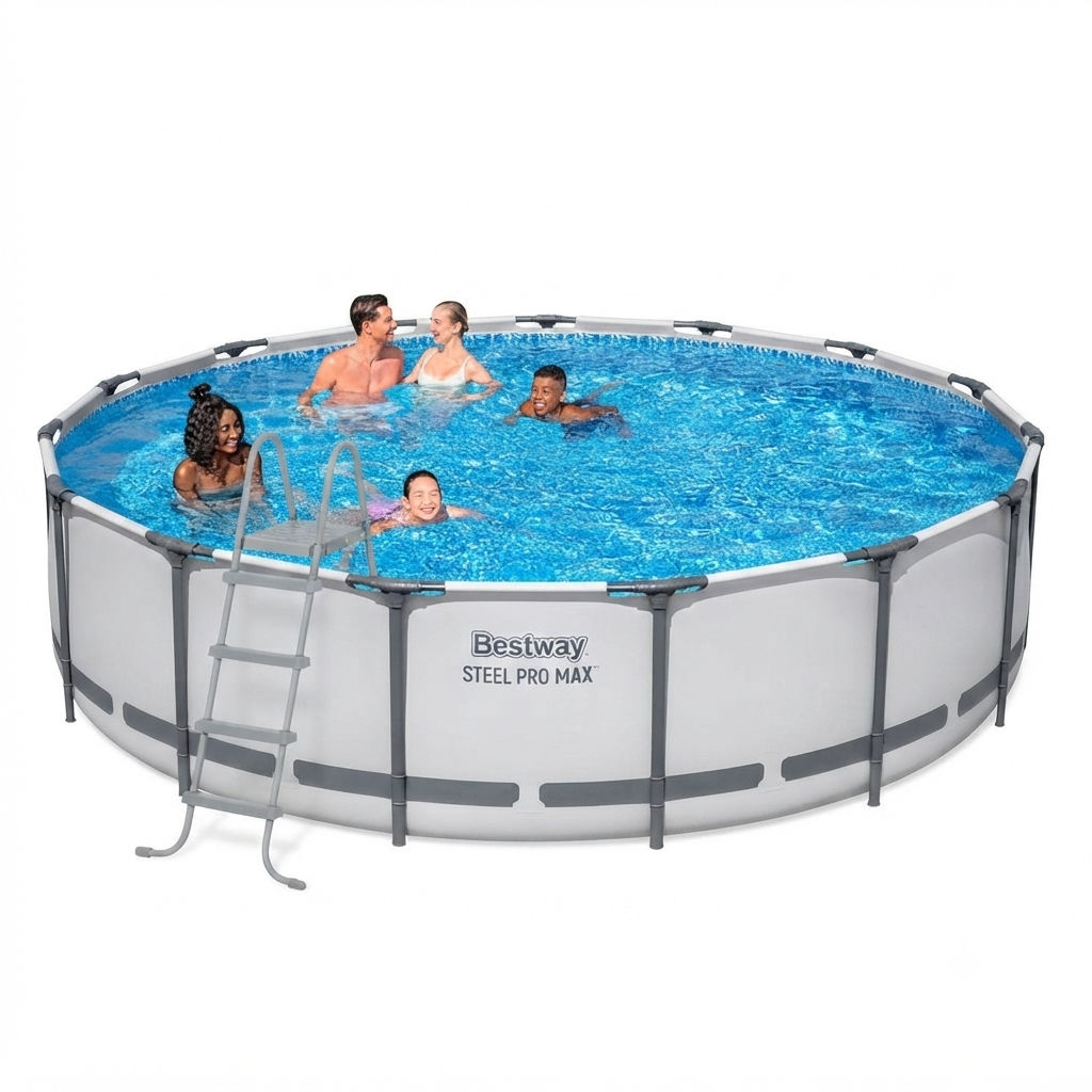PISCINA ESTRUCTURAL REDONDA BESTWAY STEEL PRO MAX 457CM X 122 CM