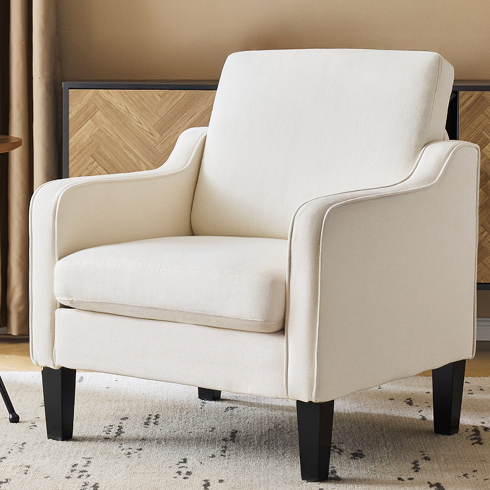 Modern Upholstered Accent Armchair | Comfortable Single Seater Chair