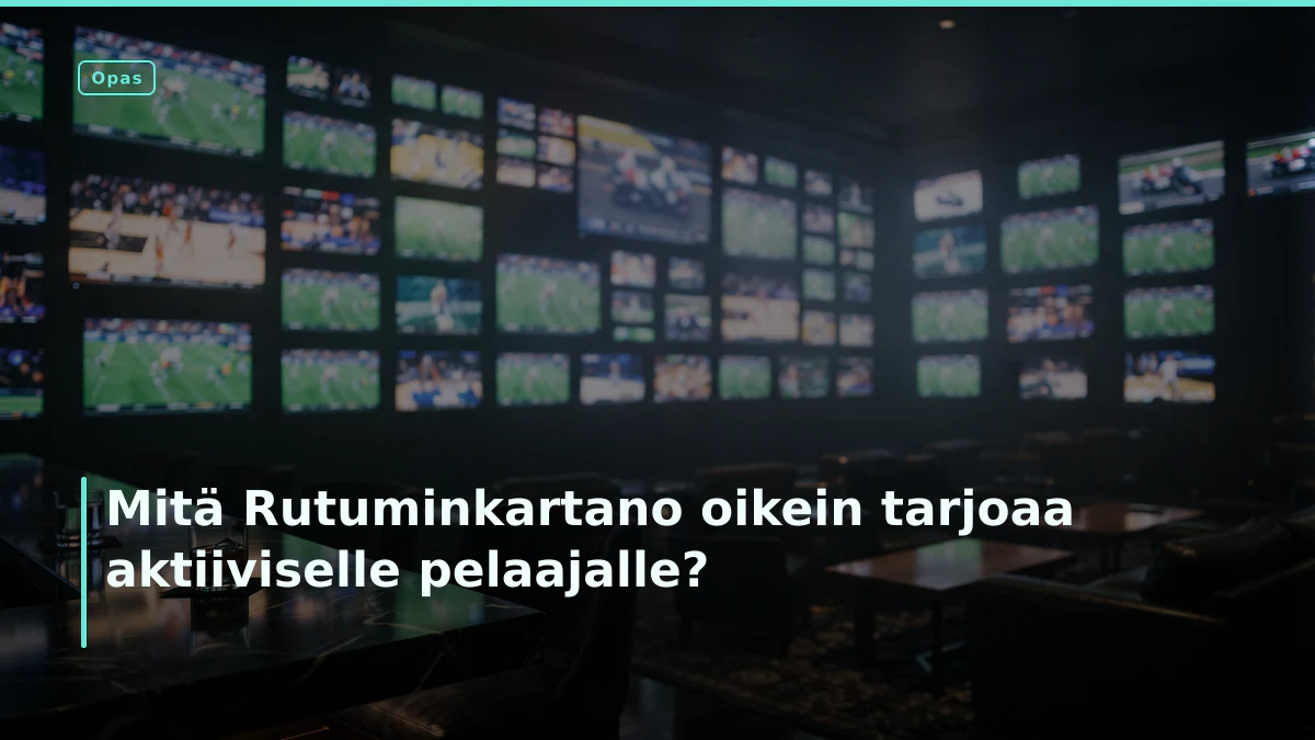 Mitä Rutuminkartano oikein tarjoaa aktiiviselle pelaajalle?