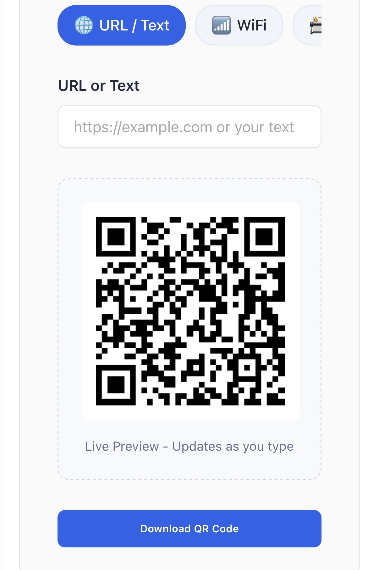 URL QR Code