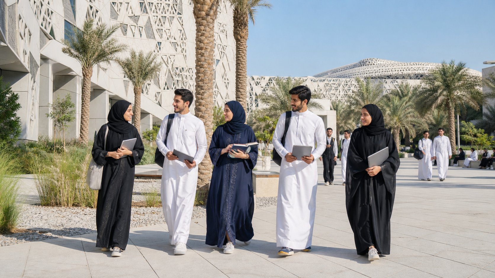 المنح الدراسية في قطر 2027: جامعة قطر وحمد بن خليفة — المواعيد والتمويل وشرط الـ95%