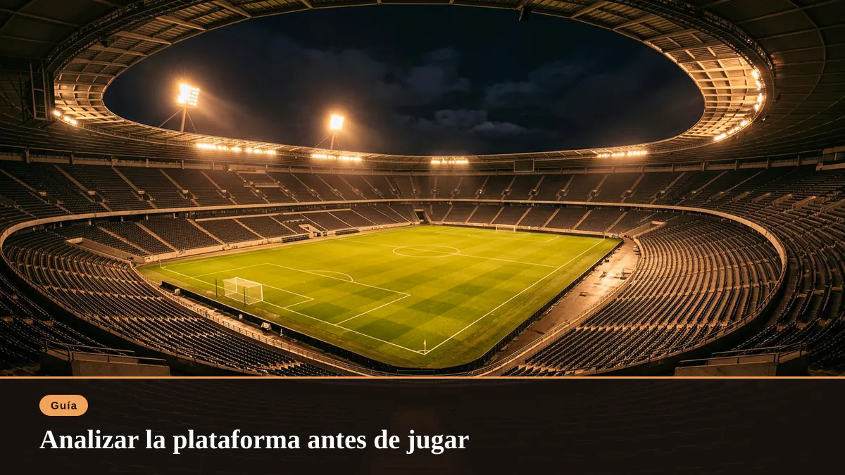 Analizar la plataforma antes de jugar