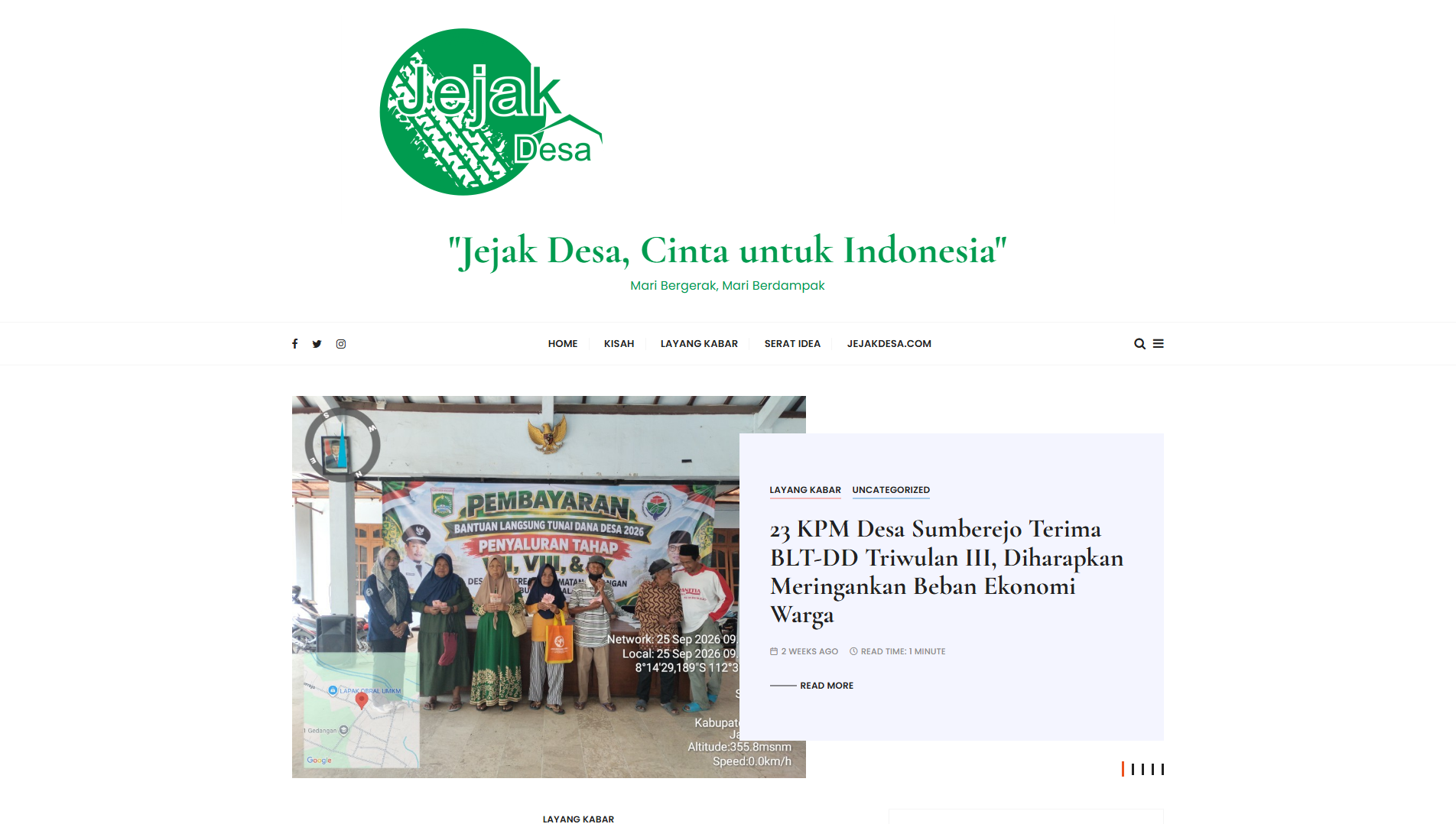 Stored capture of jejakdesa.com