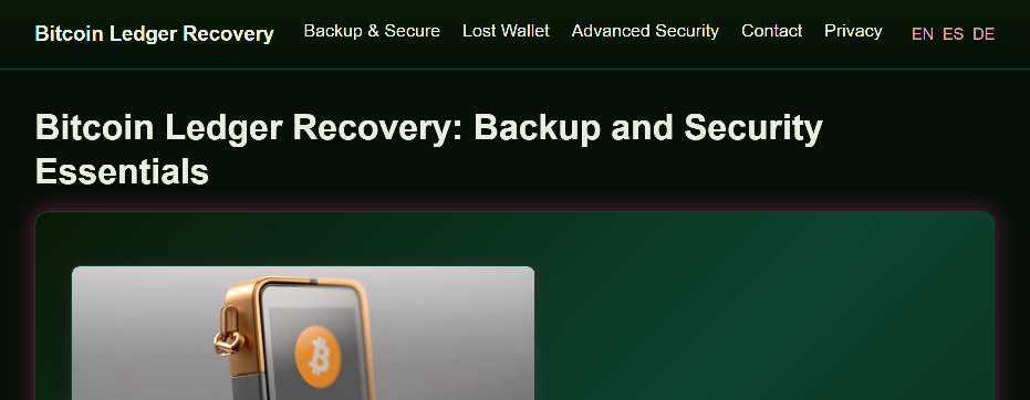 Stored capture of bitcoin-ledger-recover.com
