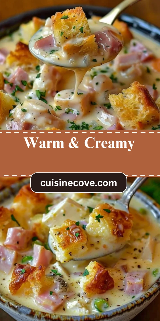 Creamy Chicken Cordon Bleu Soup