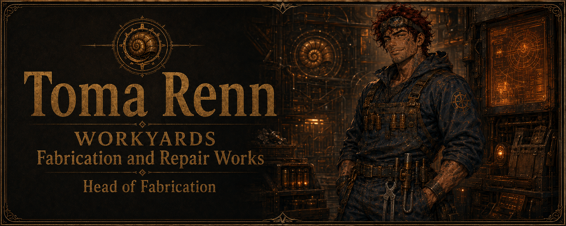 Toma Renn, Head of Fabrication and Repair Works.