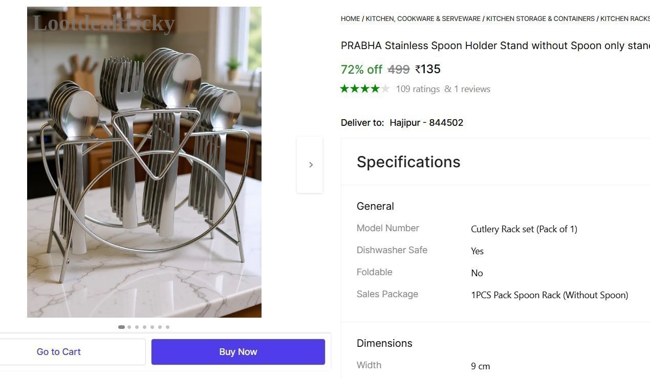 stainless Spoon Holder – Just ₹135 | Top Unbeatable Deal stainless Spoon Holder – Just ₹135 | Top Unbeatable Deal