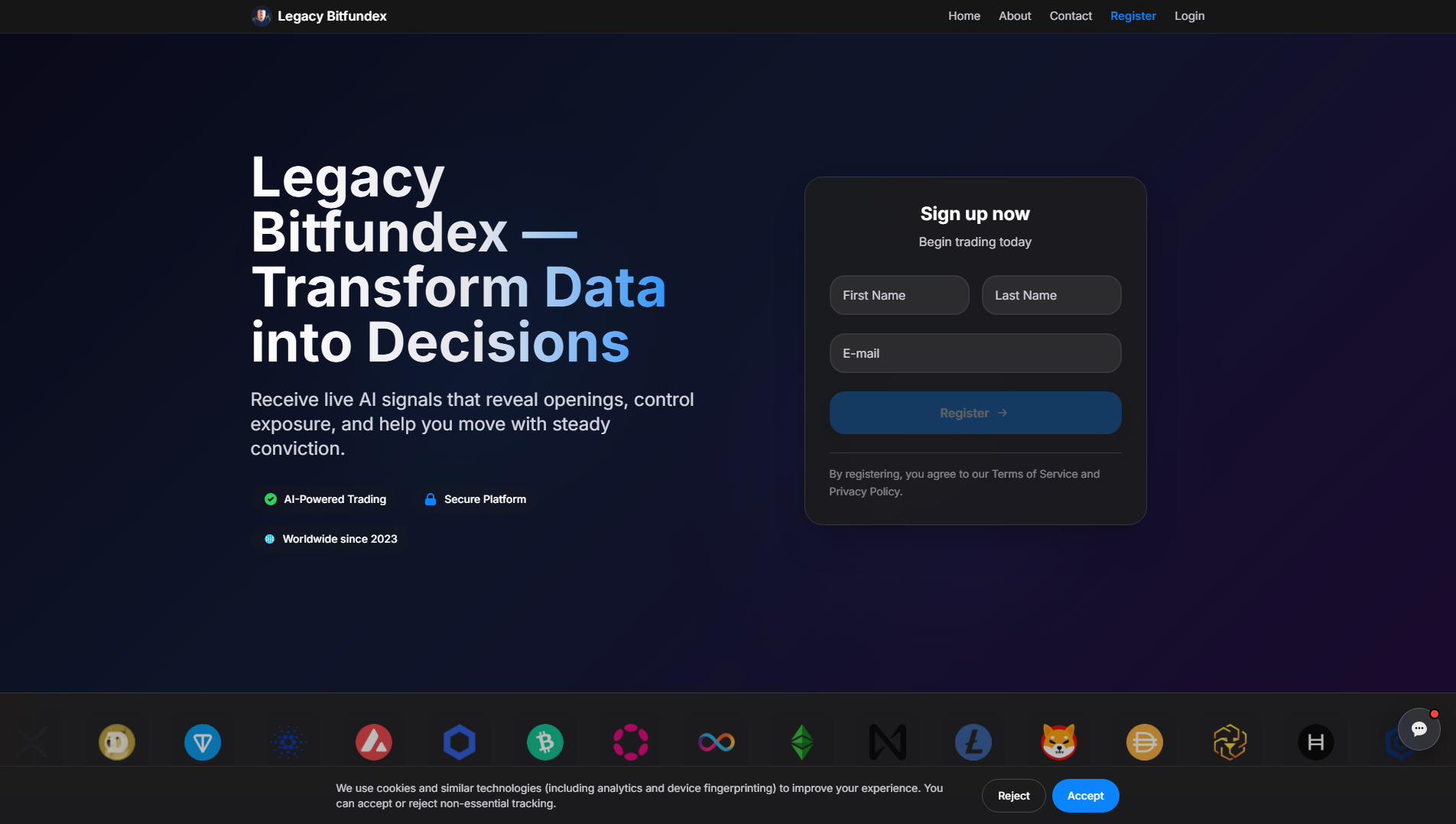 Stored capture of legacy-bitfundex.today
