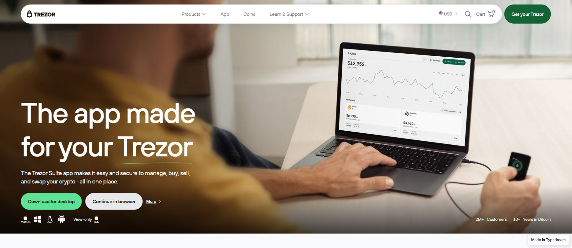 Stored capture of faq-start-trezxr-io.typedream.app