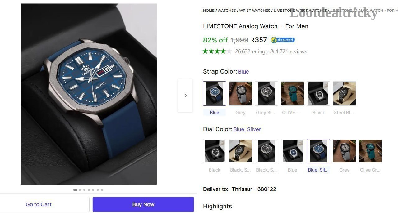 limestone Analog Watch – Just ₹357 | Loot Deal limestone Analog Watch – Just ₹357 | Loot Deal