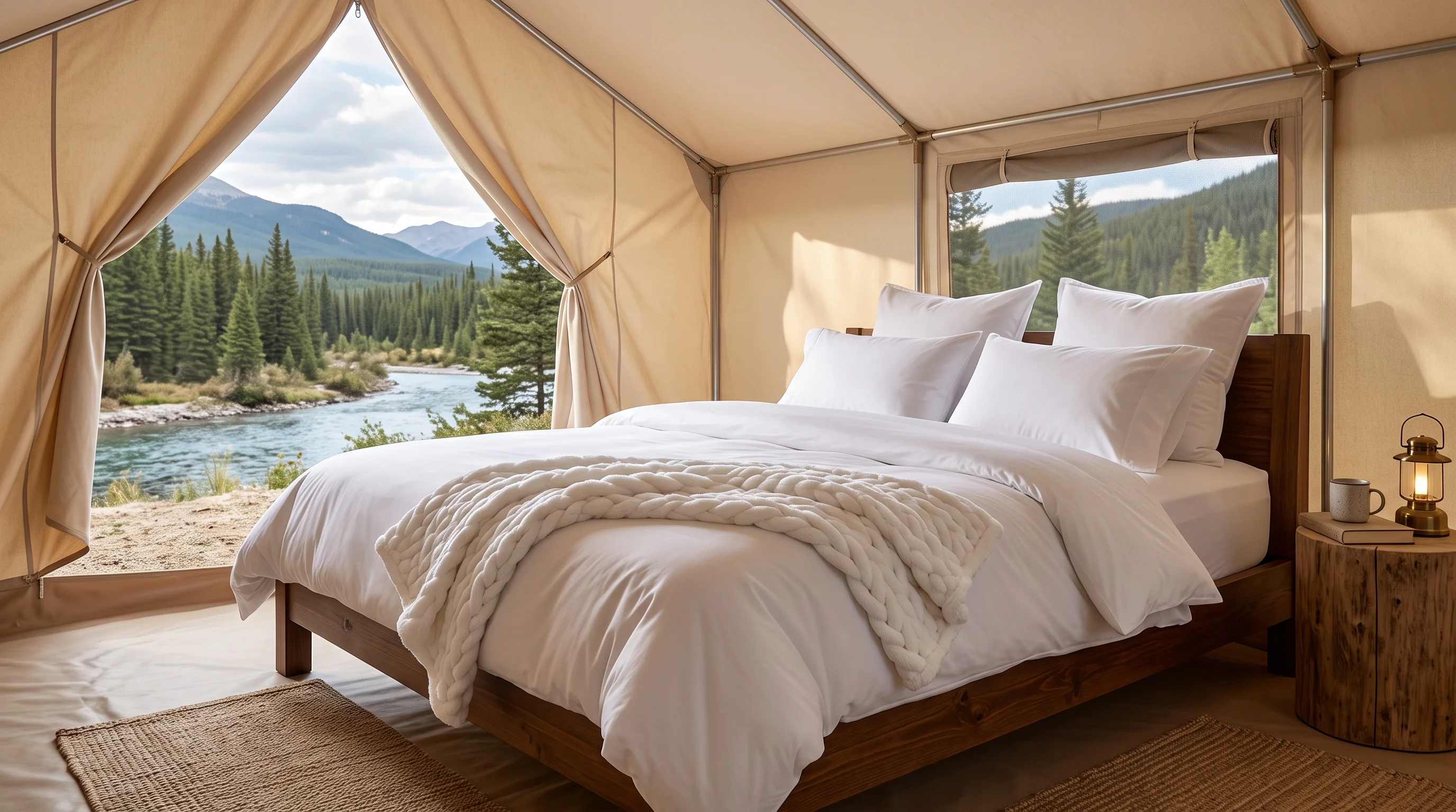 High-Quality Glamping Bed