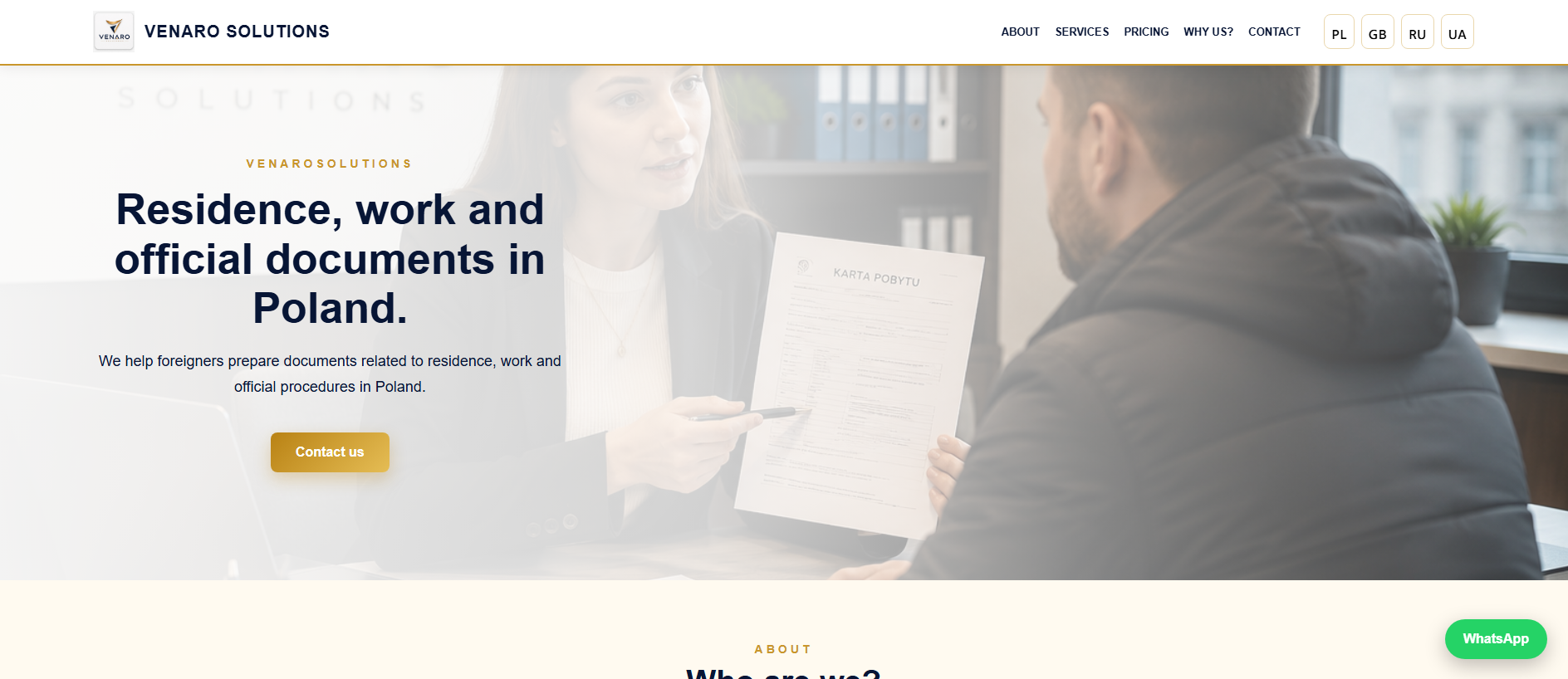 Screenshot of venarosolutions.pl