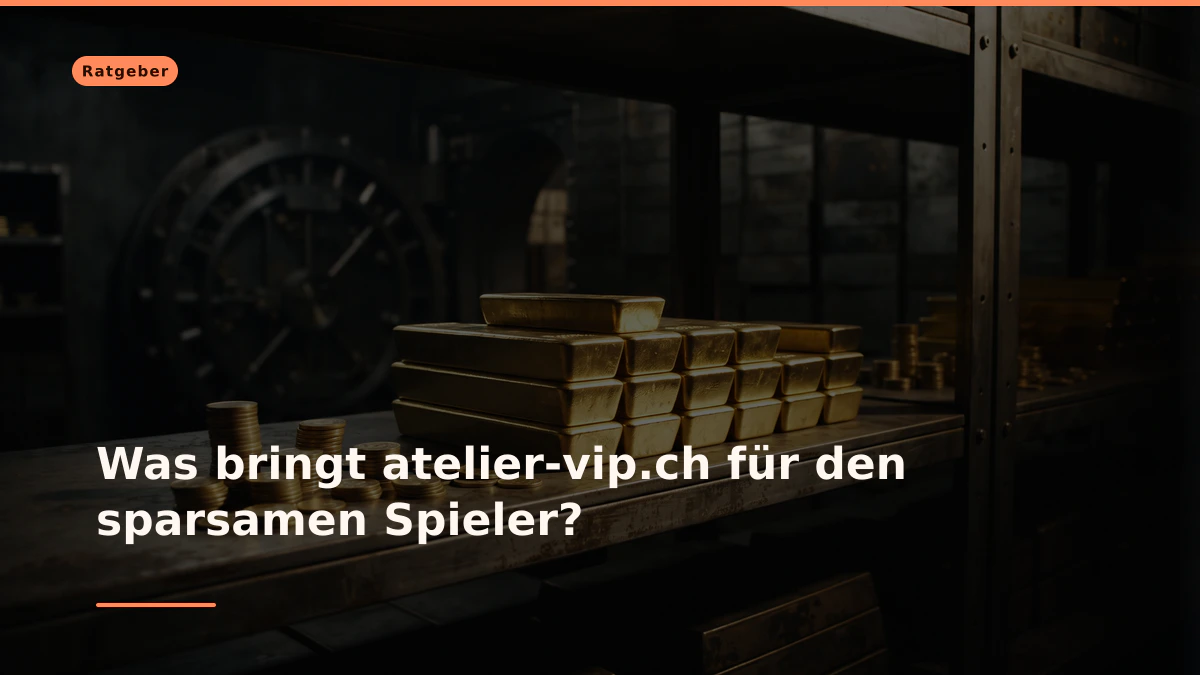 Was bringt atelier-vip.ch für den sparsamen Spieler?