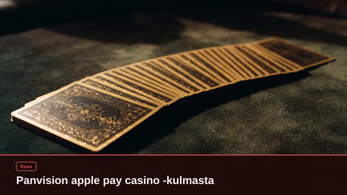 Panvision apple pay casino -kulmasta