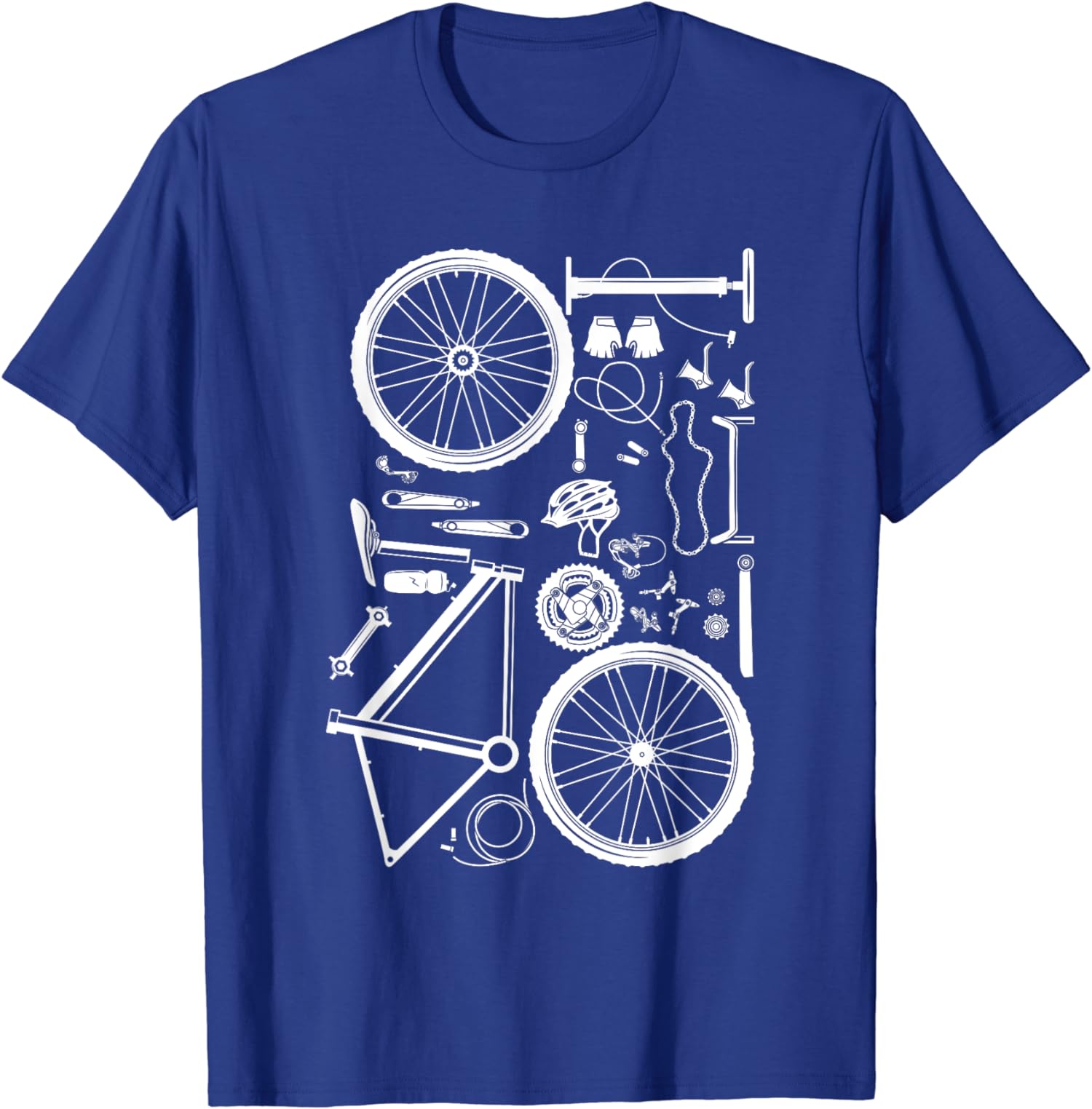 Bike Parts Downhill Rider Mountainbike MTB Cycling Unisex T-Shirt