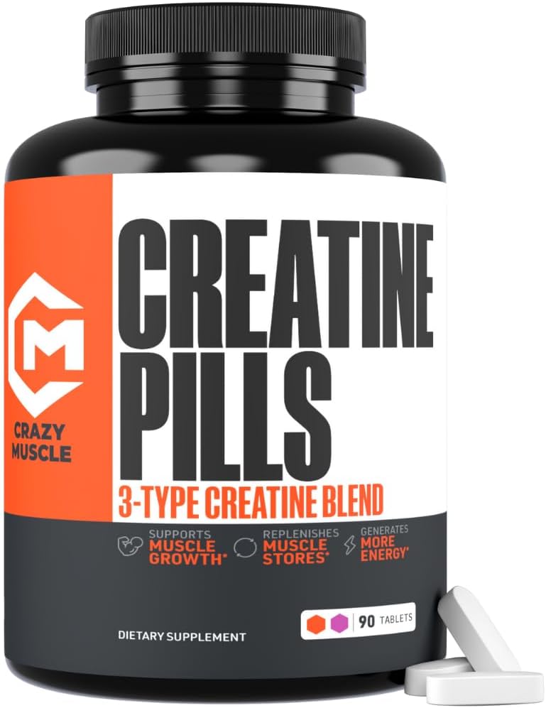 Creatine Onohydrate Capsules 3000g – 120 Creatine Tablets Easy To - View #5