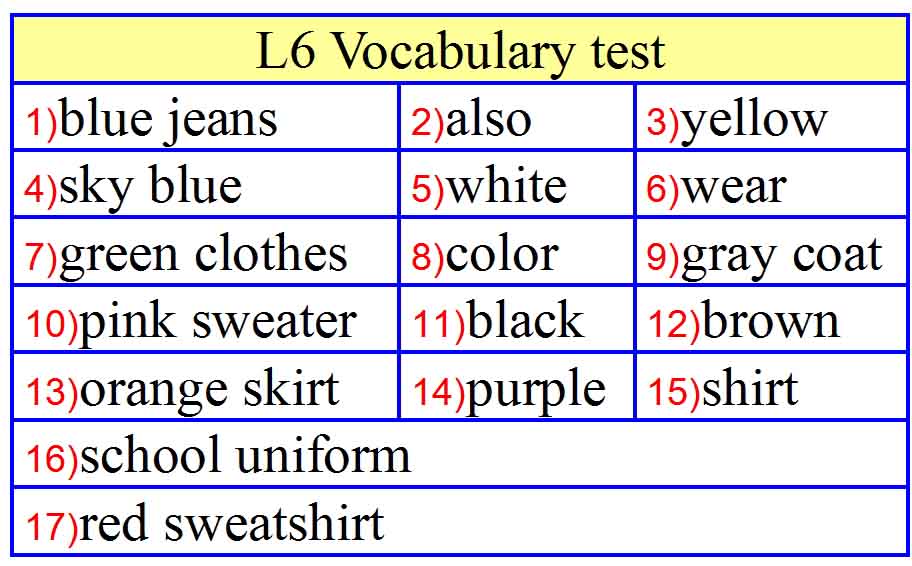 54-Vocabulary-test