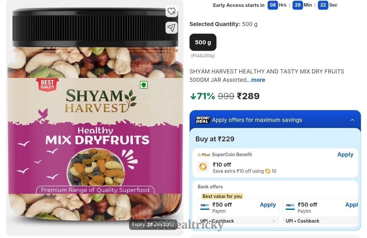 Loottt Fasttt – Fantastic Price Cut @ ₹289
