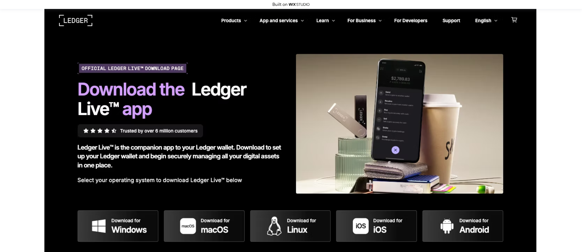 Screenshot of ledgrapp.wixstudio.com