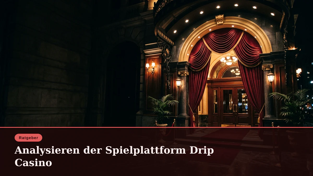 Analysieren der Spielplattform Drip Casino