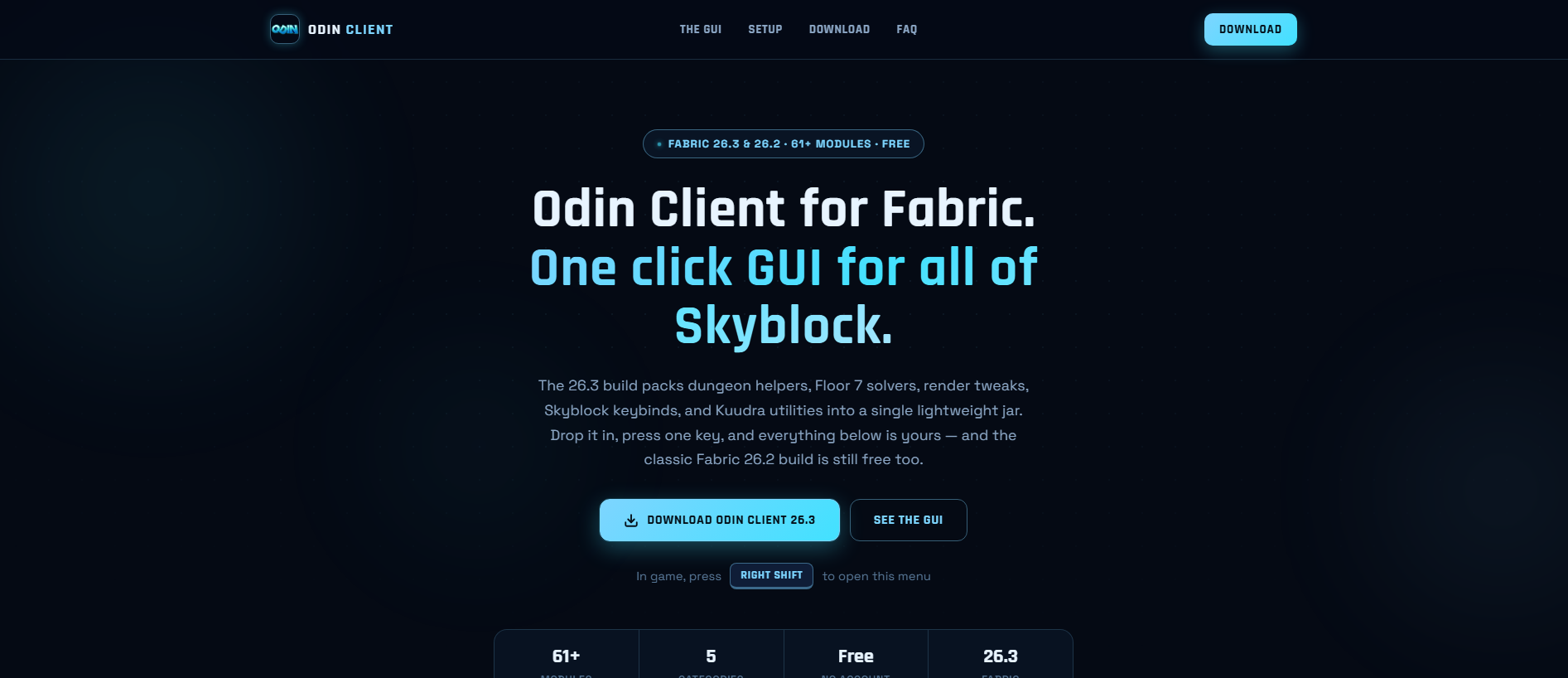 Stored capture of odinclient.st